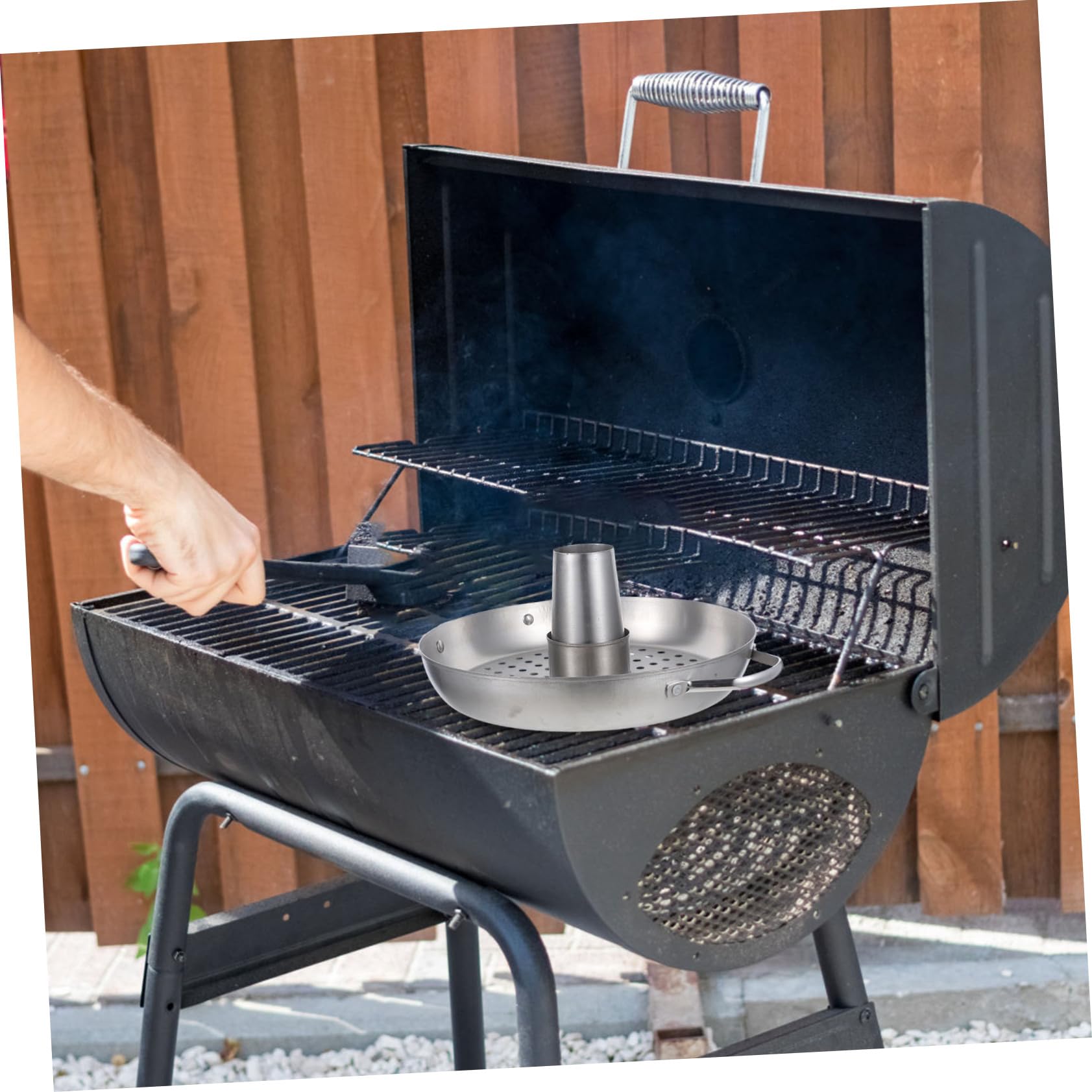 YARNOW Supporto per Arrostire Il Pollo in Acciaio Inox Verticale per Facilitare Lo Scolo dei Grassi E La Cottura