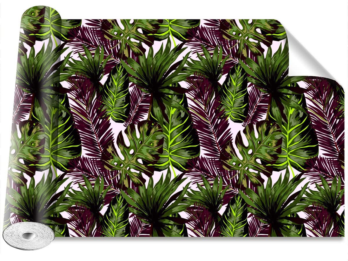 Papier peint moderne camouflage Tulup stickers muraux feuilles de monstre
