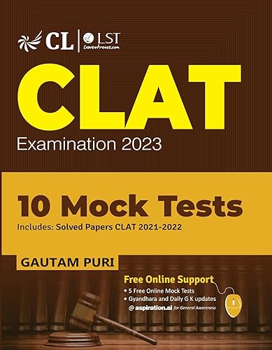 CLAT 2022 : 10 Mock Tests by GKP