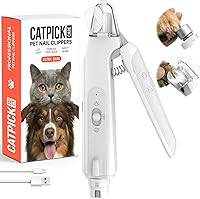 Catpick Care 2-in-1 Cordless Dog Cat Nail Clipper Grinder with LED Light, USB-C Rechargeable, Quiet Safe Grooming for Small Large Pets