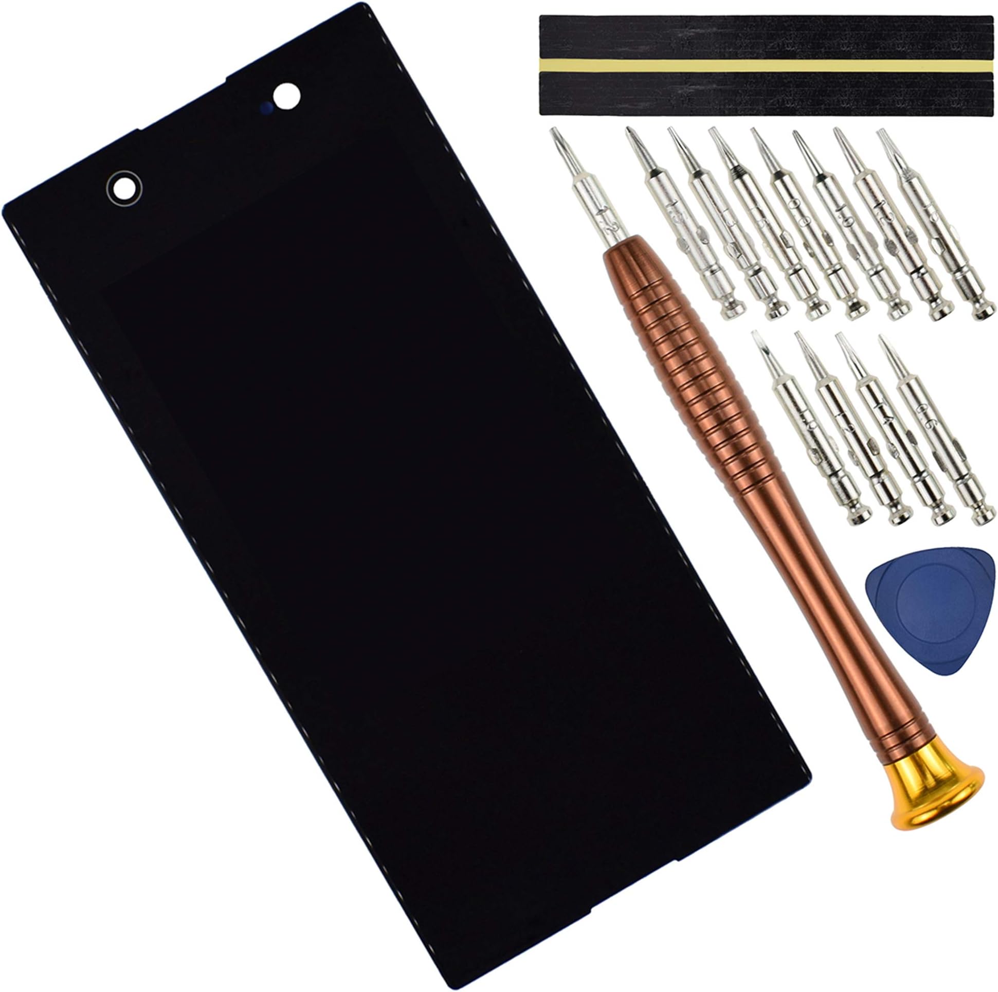 H4213 Black LCD Touch Assembly LCD Display Touch Screen Digitizer Complete Replacement for Sony Xperia XA2 Ultra(Without Frame)