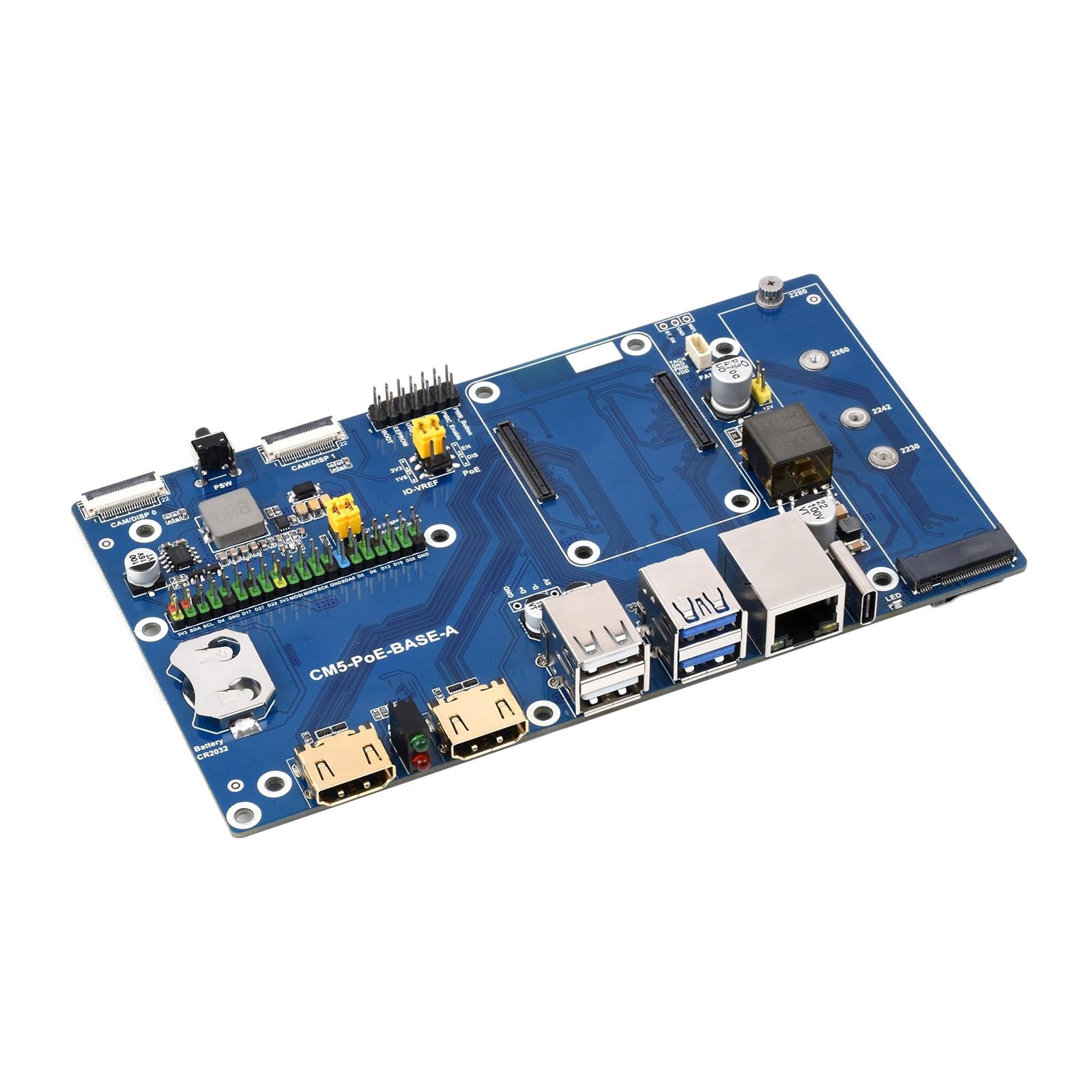 Scheda base Ethernet CM5 Modulo di elaborazione 5 con NVMe Disk e periferiche complete di connessione per sviluppatori accessori