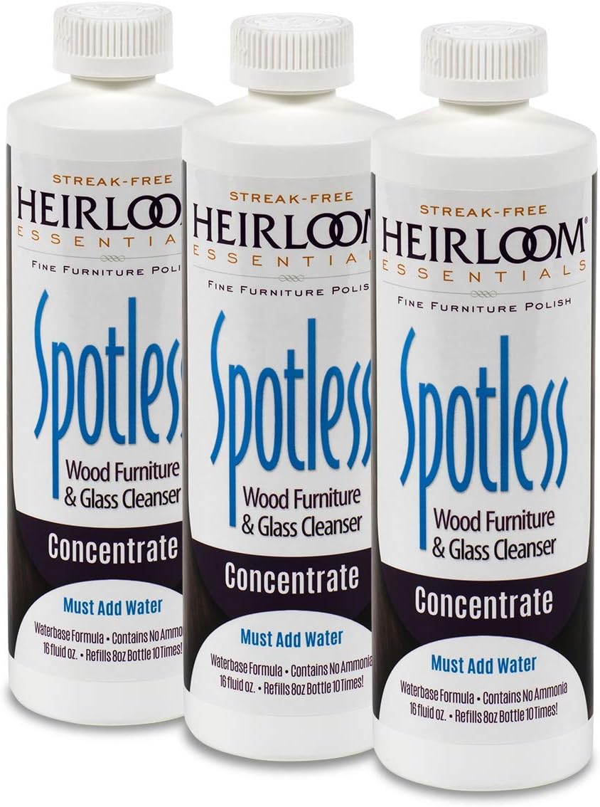 Heirloom Essentials Spotless Furniture & Glass Cleanser Concentrate 3 Pack