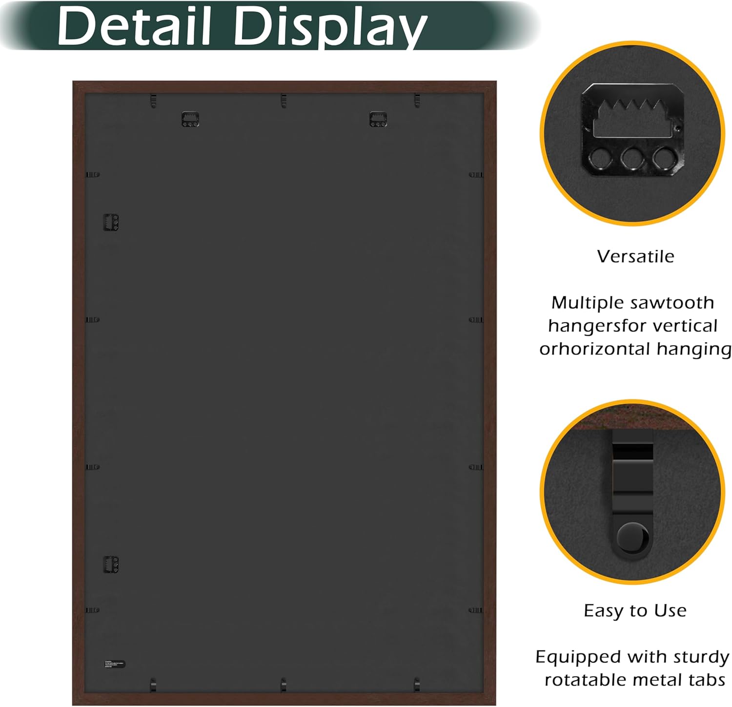 FrameWorks 24”x36” Wooden Poster Frame, Classic Mahogany Matte Edged Frames w/Shatterproof Acrylic Glass, Photos, Posters, Prints, Wall Decor – Home, Office, Gallery Display - Mahogany - 2 Pack