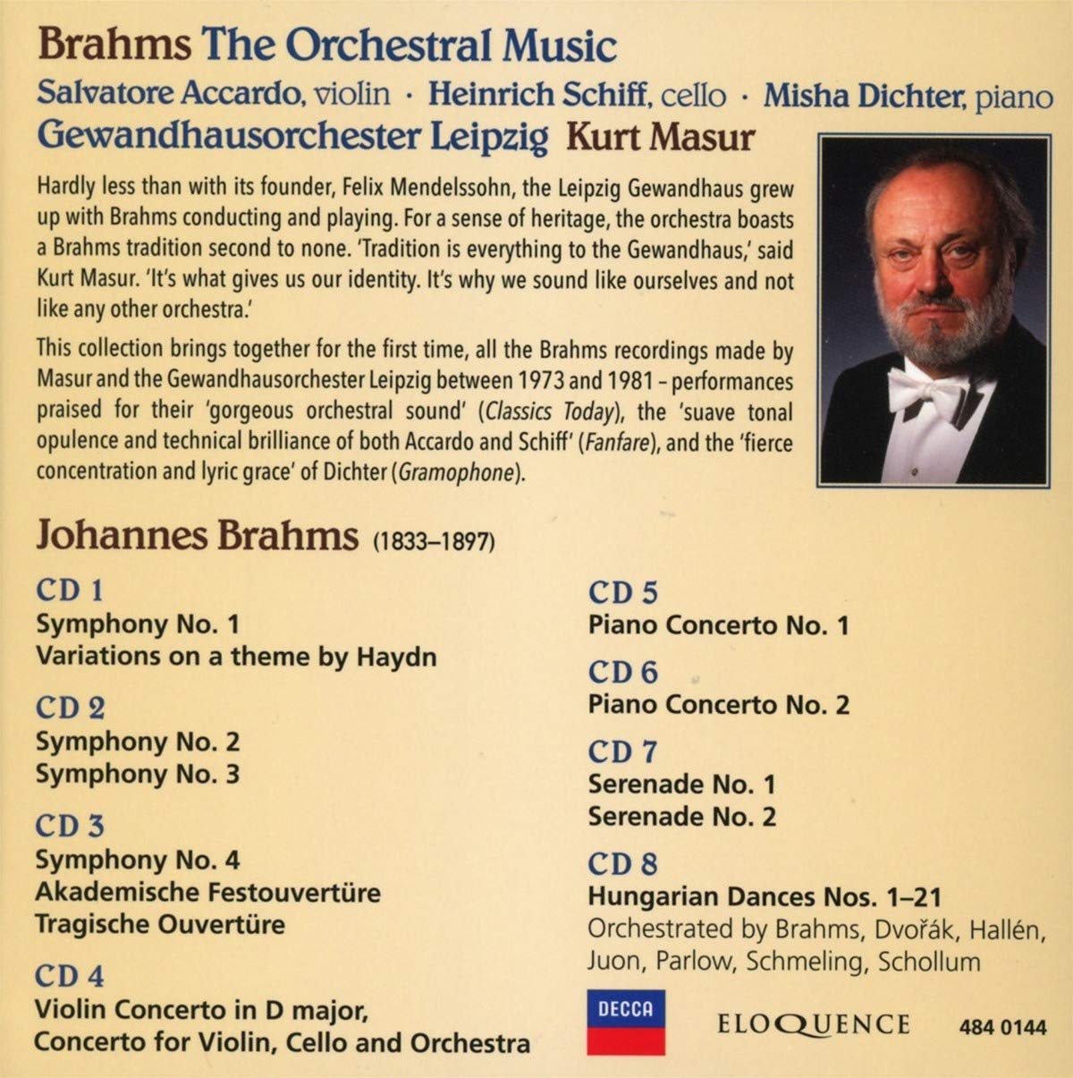 Brahms: Complete Orchestral Music