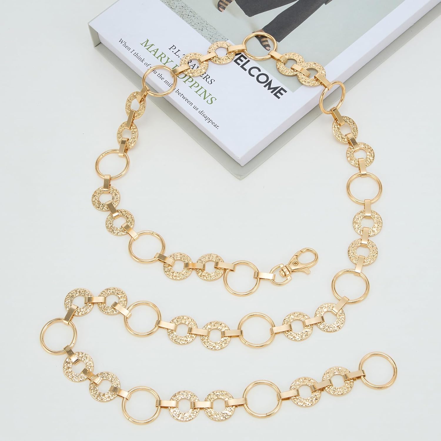 Waist Chian Belts for Women Metal Body Chain Belt for Jeans Dress - Image 4