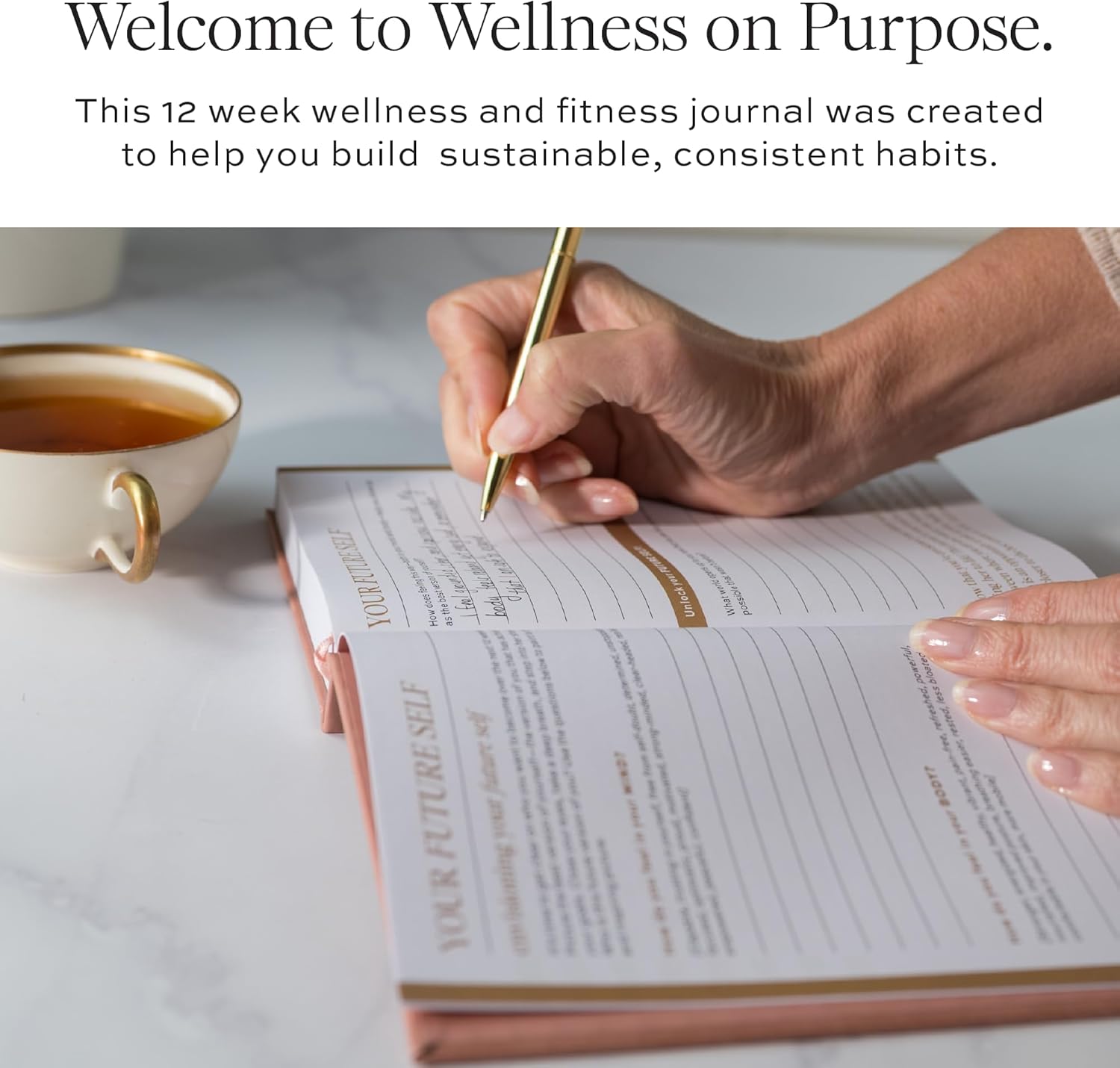 Paper & Progress Wellness Journal – 12-Week Fitness & Self Care Journal for Women | Daily Habit Tracker, Meal Planner, Workout Log, Weekly Reflections & Mindset Coaching Prompts