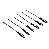 鶹 Basics Needle File Set - Hardened Alloy Steel - 6-Piece Set, 6-inch