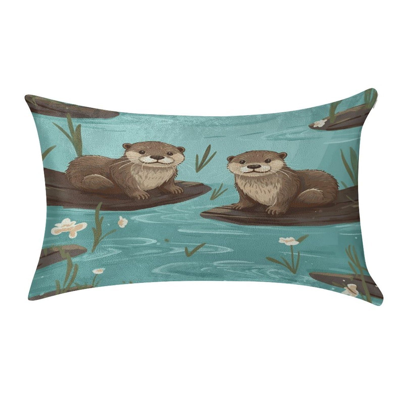 Fekiloot Style Otters Pillow Covers Home Decor Pillow Cases