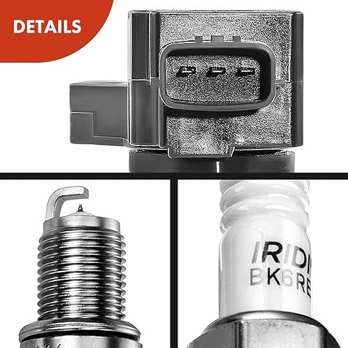 Miniatura 8 de A-Premium Bobinas de encendido y bujías compatibles con Mazda 5 2008-2010 2012-2015, 2.3L 2.5L 4-PC Set