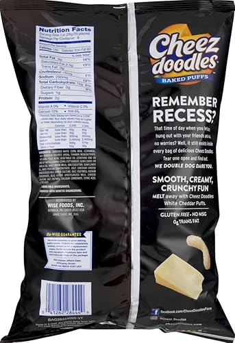 Miniatura 2 de Wise Foods White Cheddar Cheese Doodles Baked Puffs - Bolsa de 8.0 onzas (4 bolsas)