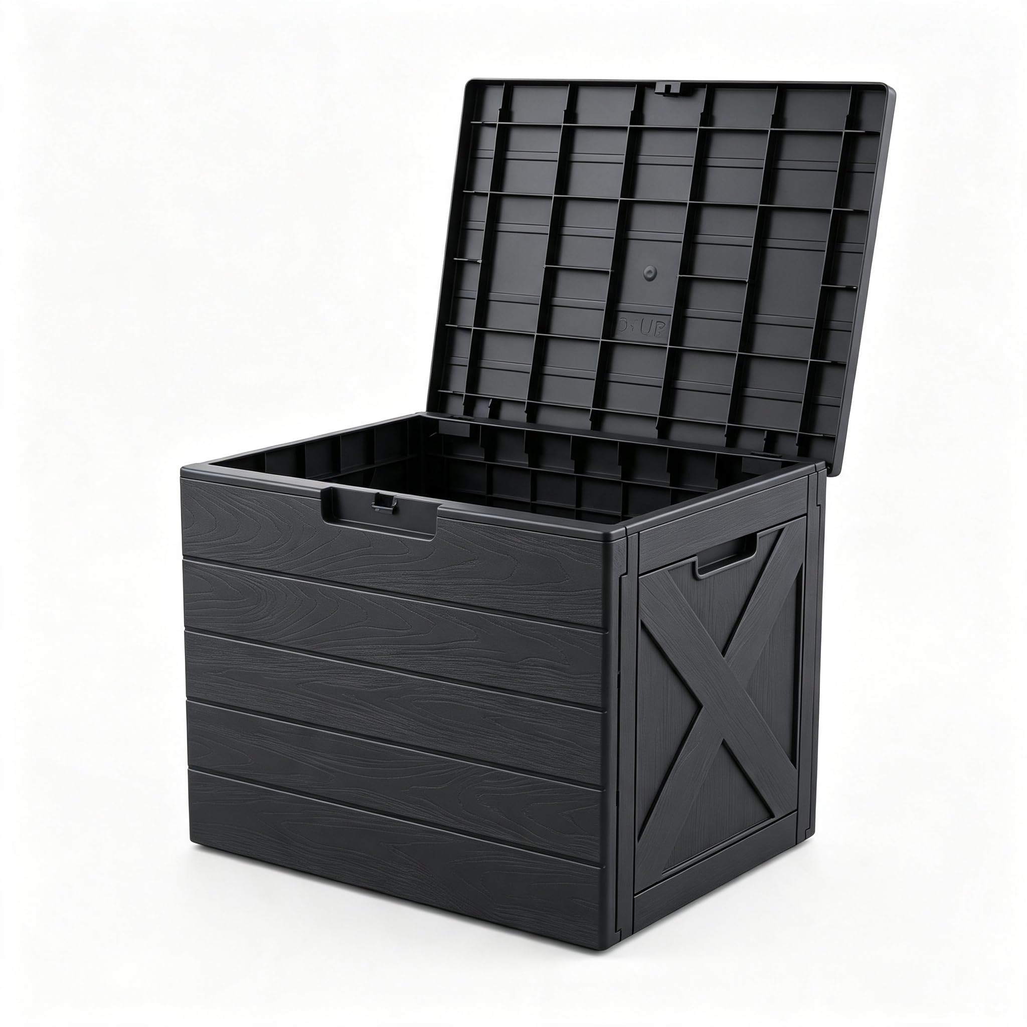 Boîte de rangement de jardin étanche - 110 l - Anthracite - 56 x 43 x 53 cm