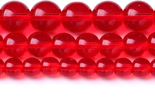Miniatura 4 de Cuentas sueltas redondas de cristal rojo granate de 0.315 in cuentas de gemas naturales cuentas de piedra de energía de cristal para hacer joyas DIY