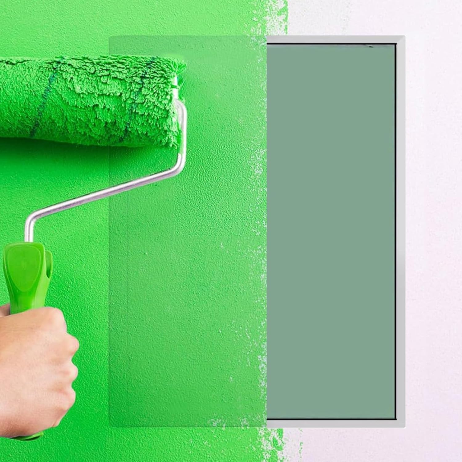 VUIKLCty Paintable Concealed Access Panels Made Of Gypsum Board And Aluminum Ducts(50x50cm (20x20in))