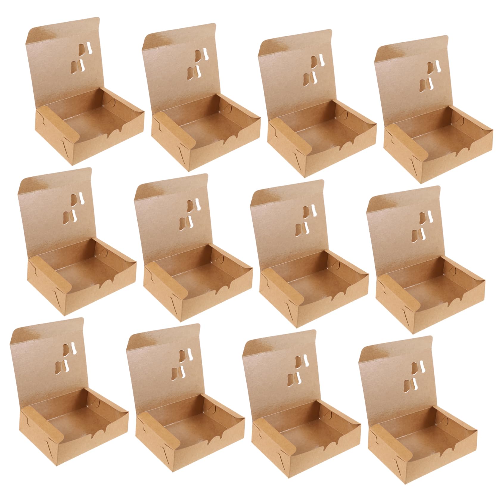 KICHOUSE Food Wrapping Boxes 25pcs Chicken Boxes for Food Packaging Small Sandwich Storage Containers