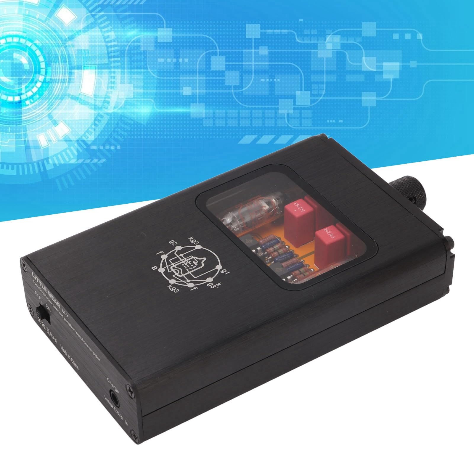 Amplificatore per Cuffie Amplificatore per Cuffie Stereo Portatile Amplificatore per Cuffie Amplificatore per Auricolari Stereo Ricaricabile con Interfacce da 2,5 Mm 3,5 Mm
