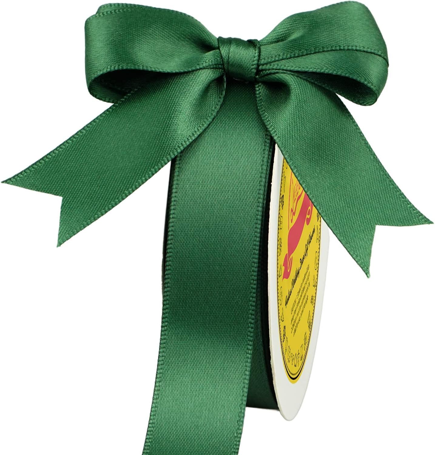 Amazon.com : LEEQE Double Face Forest Green Satin Ribbon 7/8 inch X 25 ...