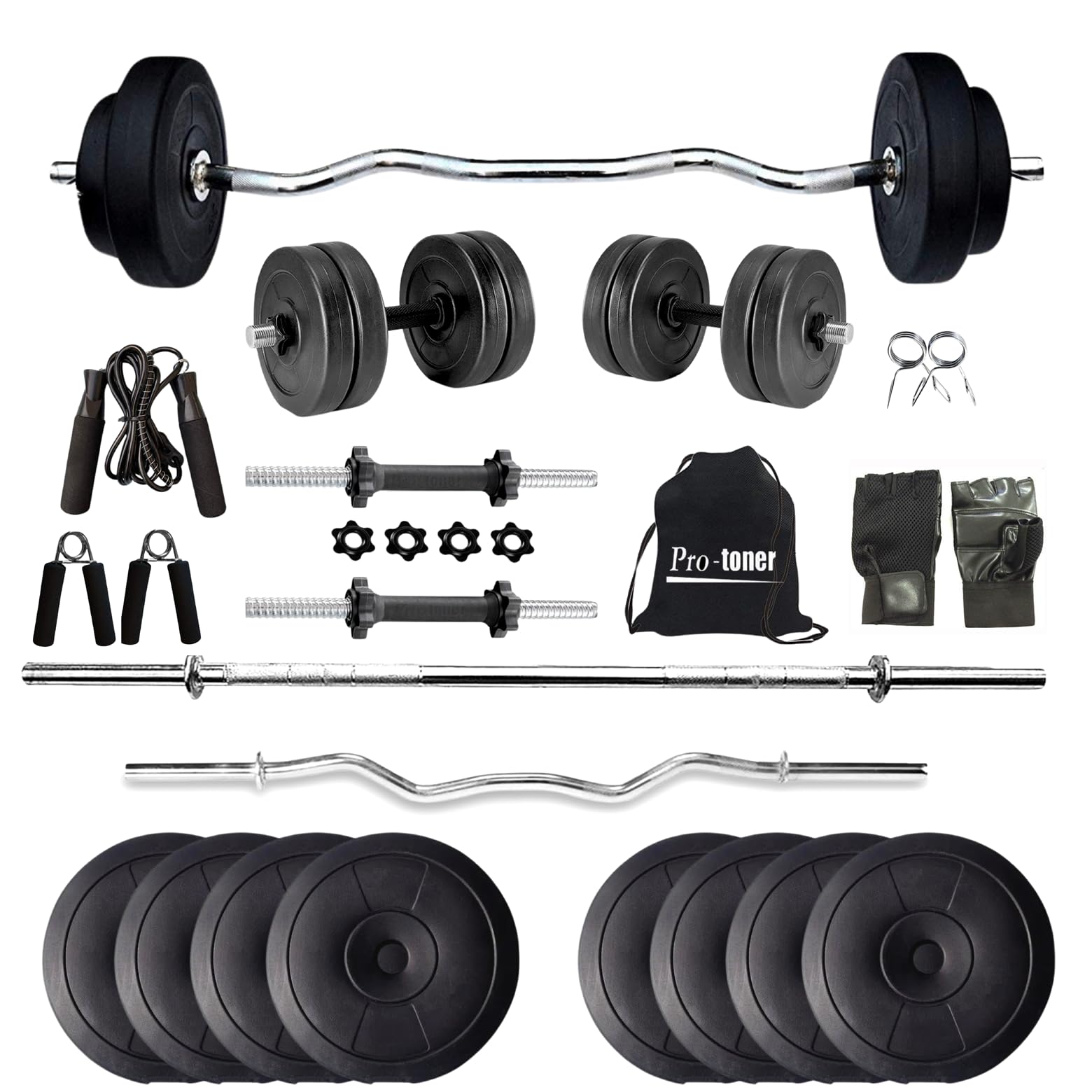 Protoner 20 kg with 4 rods Home Gym Combo Set (B07P6LHRL5) Amazon Price History, Amazon Price Tracker