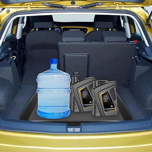 Miniatura 7 de Hlimior Paquete de 4 bandejas de drenaje de cambio de aceite, bandeja de goteo de aceite automática de 22 pulgadas, bandeja de goteo de aceite para