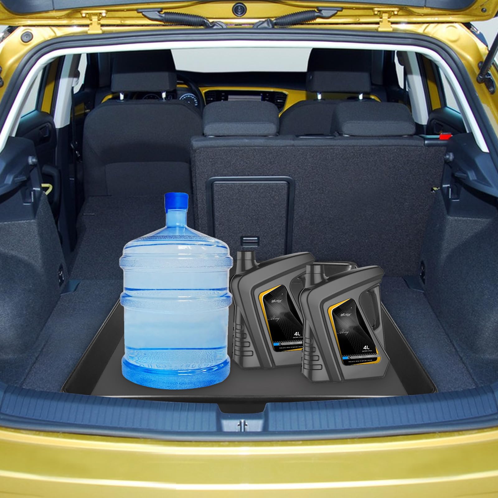 4 x extra große Auto-Ölauffangwanne, 58 x 55 x 3 cm, Ölauffangschale für unter dem Auto, Kunststoff-Ölauffangwanne, Ersatzschale, um Garagenboden, Ausstellungsraum, Auffahrt sicher und sauber