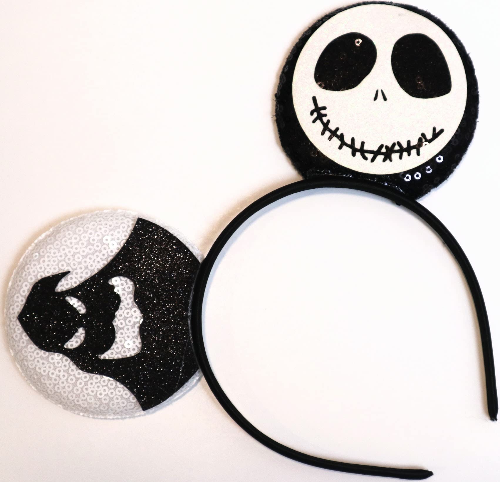 CLGIFT Mickey Ears Halloween Headband with Sequin, Halloween Minnie Ears