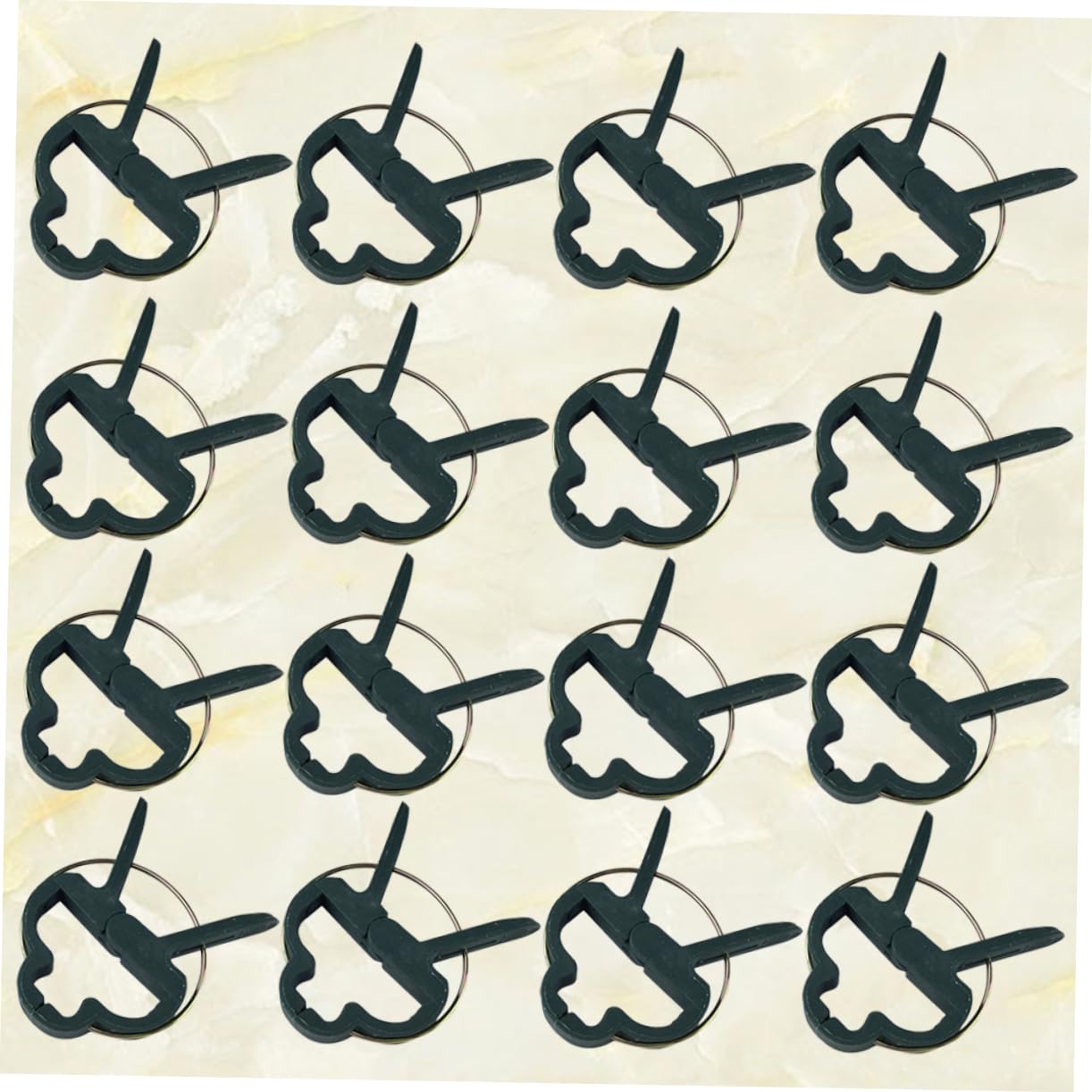Clips pour Plantes Verts en PE, 80 Pièces pour Tiges, Vignes et Tomates