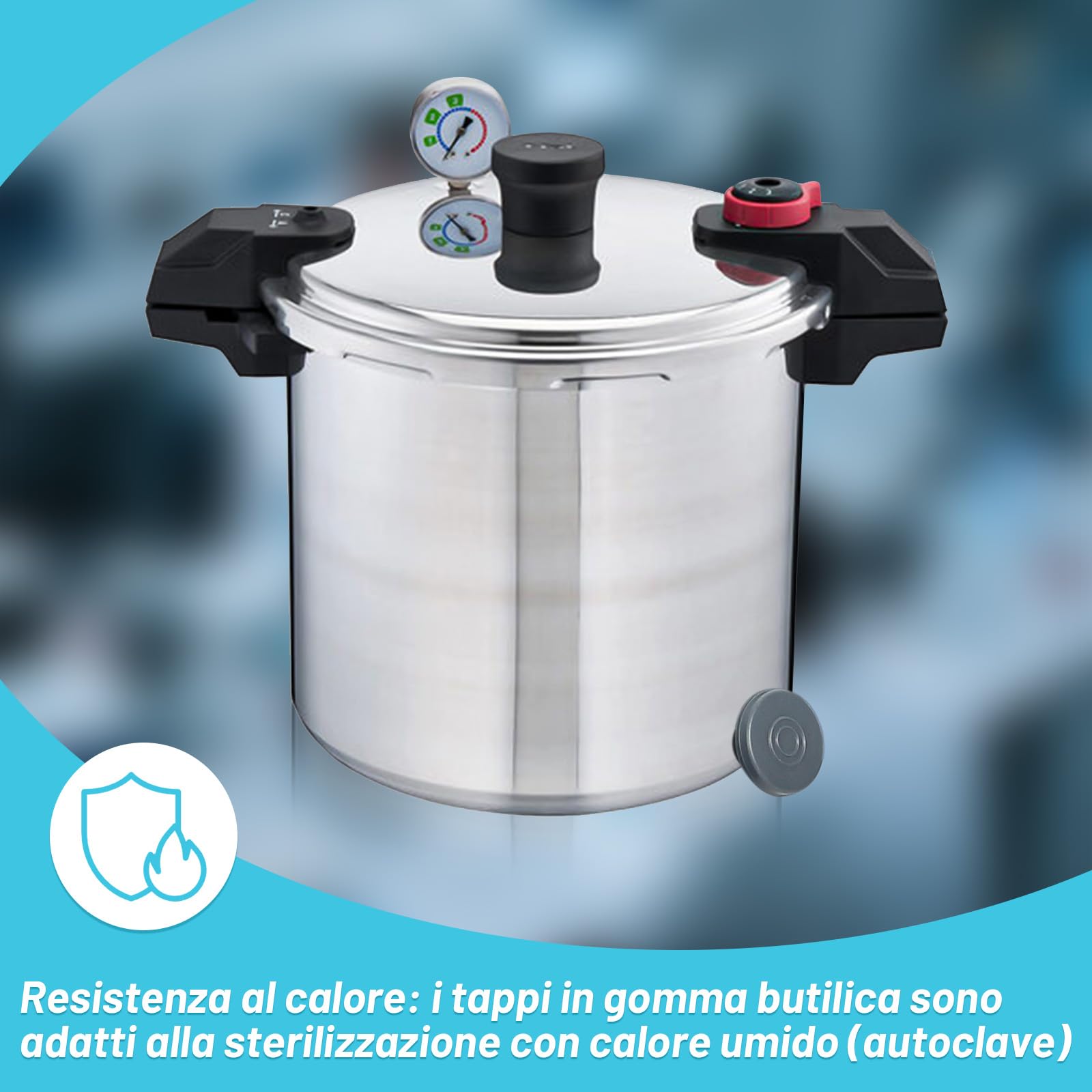 Tappi in gomma per fiale da 20 mm (100 unità), porte iniezione autocicatrizzanti per funghi, fiale di vetro e barattoli di coltura, possono essere sterilizzati a vapore e riutilizzati