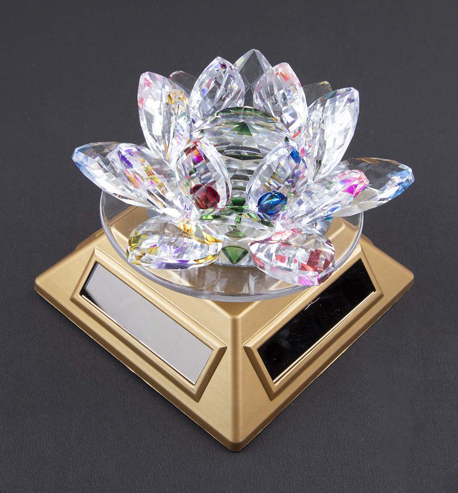 Buy SOUL KARMA Feng Shui Vastu Transparent Rotating Solar Crystal 