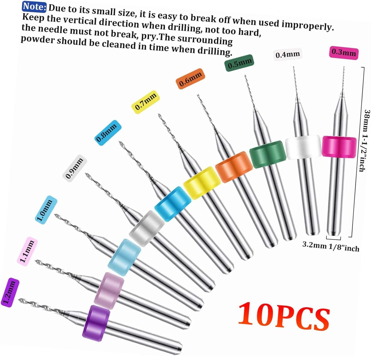 jojofuny 76pcs Mini Rotary Drill Bit Set Pin Vise Drill Chuck for Jewelry Making Craft Projects and Manual Work Lightweight and Portable