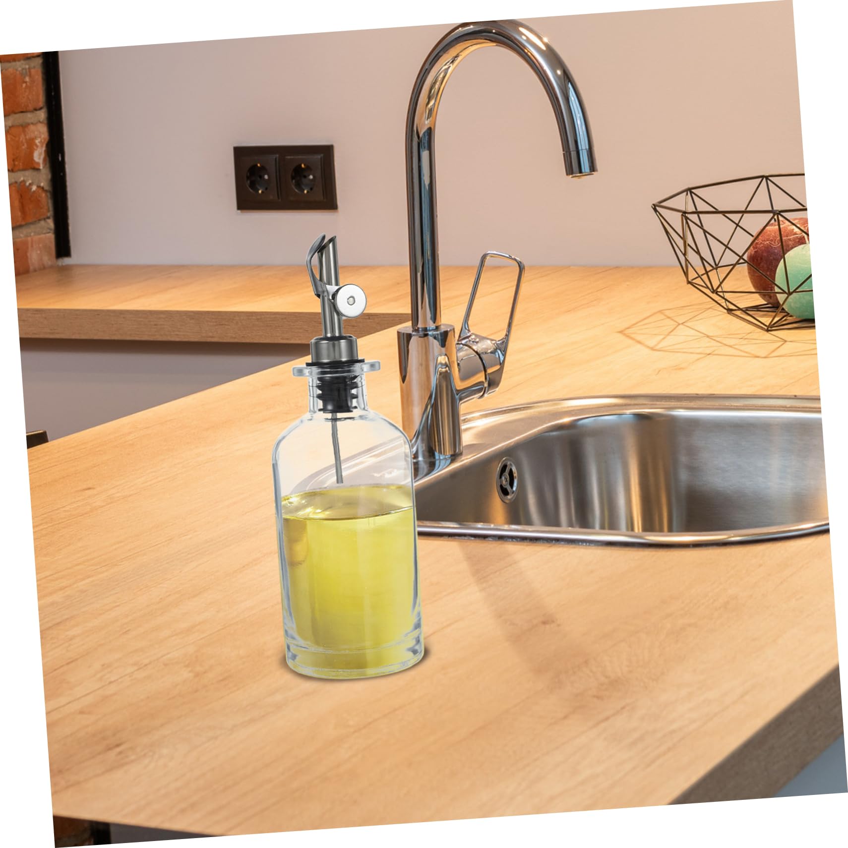 2 Stück Essigspender aus Glas mit 350ml für Öl und Soße
