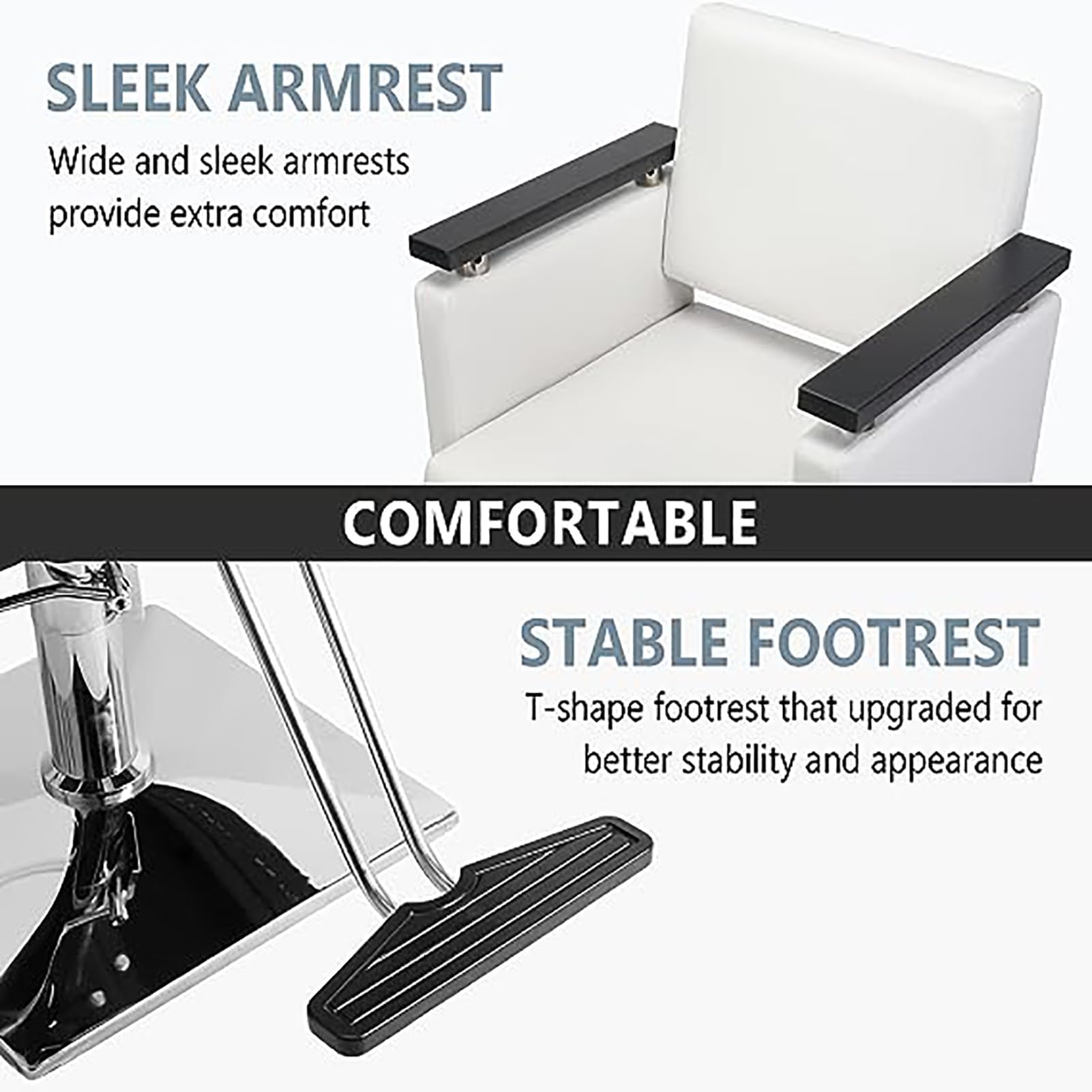 Sillas de barbero, Silla de barbero de Alta Resistencia, Silla de salón Profesional para Estilista, Silla de peluquería Ajustable, Equipo de barbería y SPA, Silla de estética para Tatuajes,