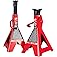 BIG RED AT46002R-1 Torin Steel Jack Stands: 6 Ton (12,000 lb.) Capacity, Red, 1 Pair