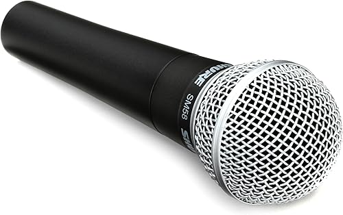 Miniatura 4 de Shure SM58 Micrófono vocal dinámico cardioide con soporte de trípode para grabación de estudio, actuaciones en vivo, karaoke y podcasts, sonido