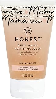 The Honest Company Honest Mama Chill Mama Soothing Jelly | Cooling Formula for Itchy, Dry, Growing Belly | Aloe + Eucalyptus Infused | 4 fl oz