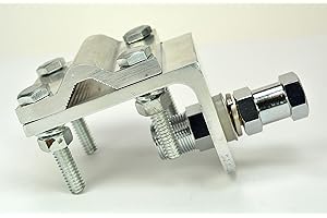 CB Antenna Bracket: Single Groove Mirror Mount with SO239 Stud