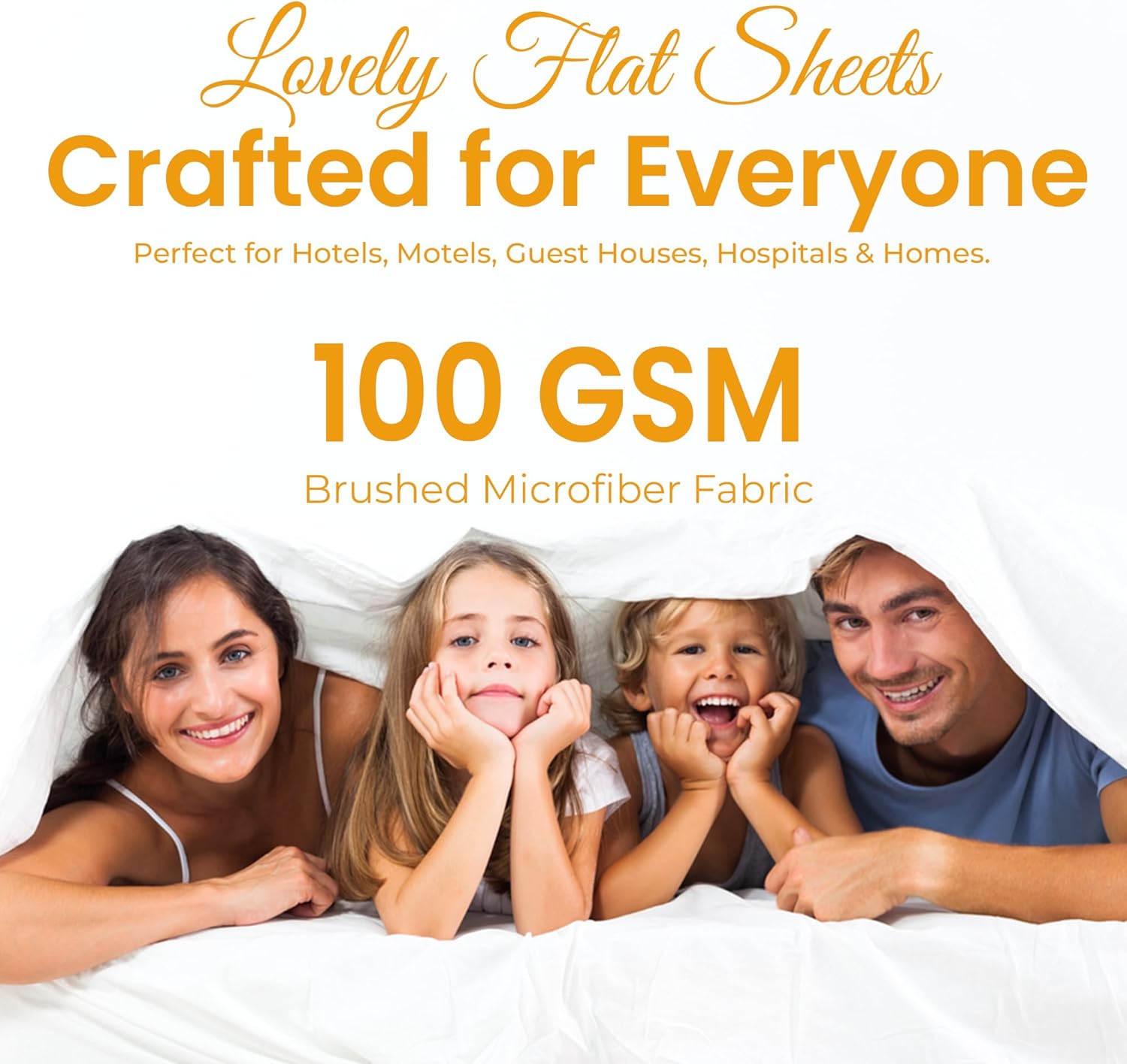 Threads+ King Flat Sheet, Soft & Smooth White Microfiber, 105"x102", Lightweight 100 GSM, Wrinkle-Resistant, Easy Care, Luxury Comfort at Home (4 Pack, White) Brand: Threads Plus