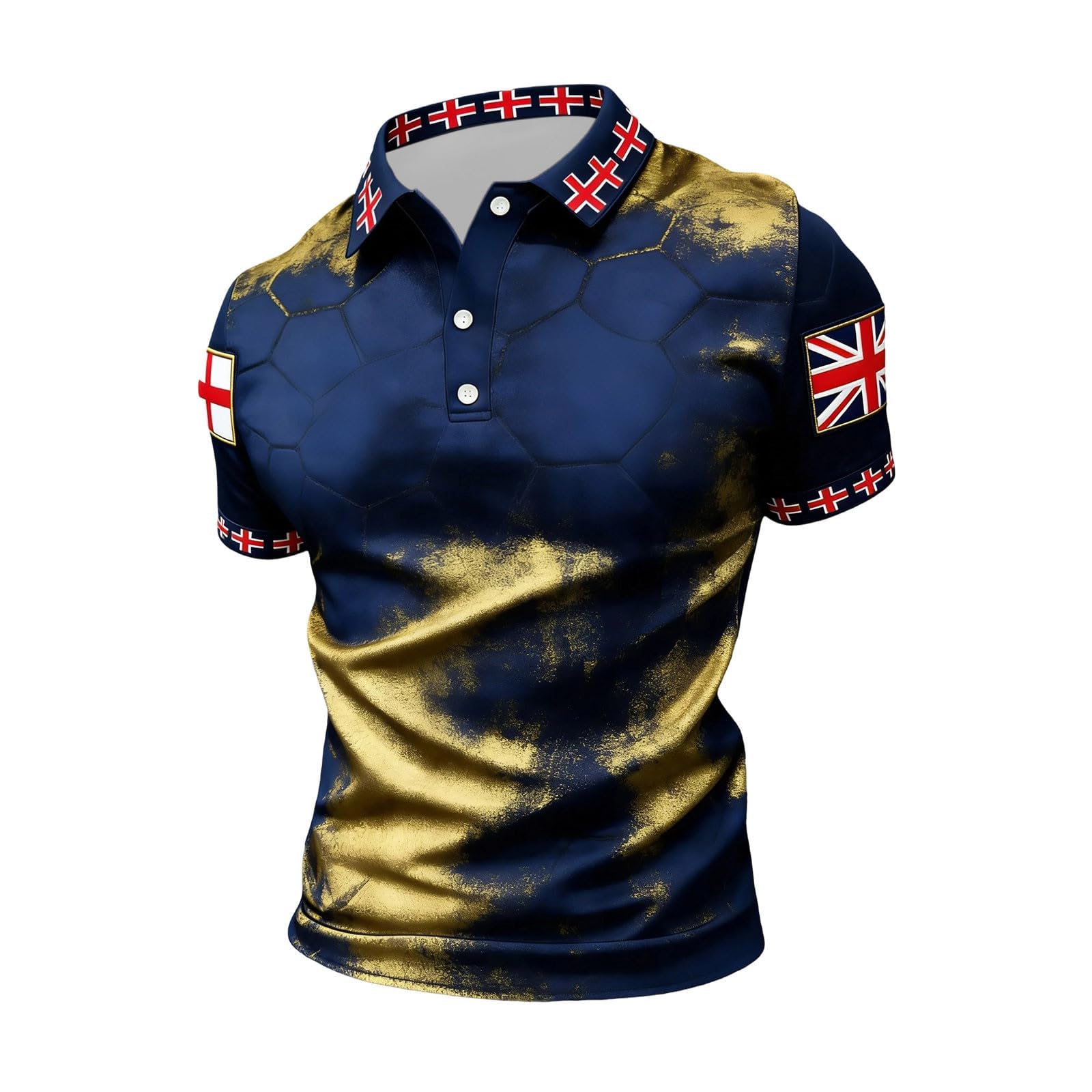 England St George's Cross Polo Shirt Classic Polo Shirt with Red England Flag Design Perfect for Football Fans Comfortable for Everyday Wear and Matches