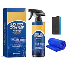 Advanced Car Quick-Acting Coating Agent Spray, Quick Effect Coating Agent, Car Coating Spray, Paint Protection and Glass Cleaner, Oil Film Emulsion Glass Cleaner, Waterless Wash