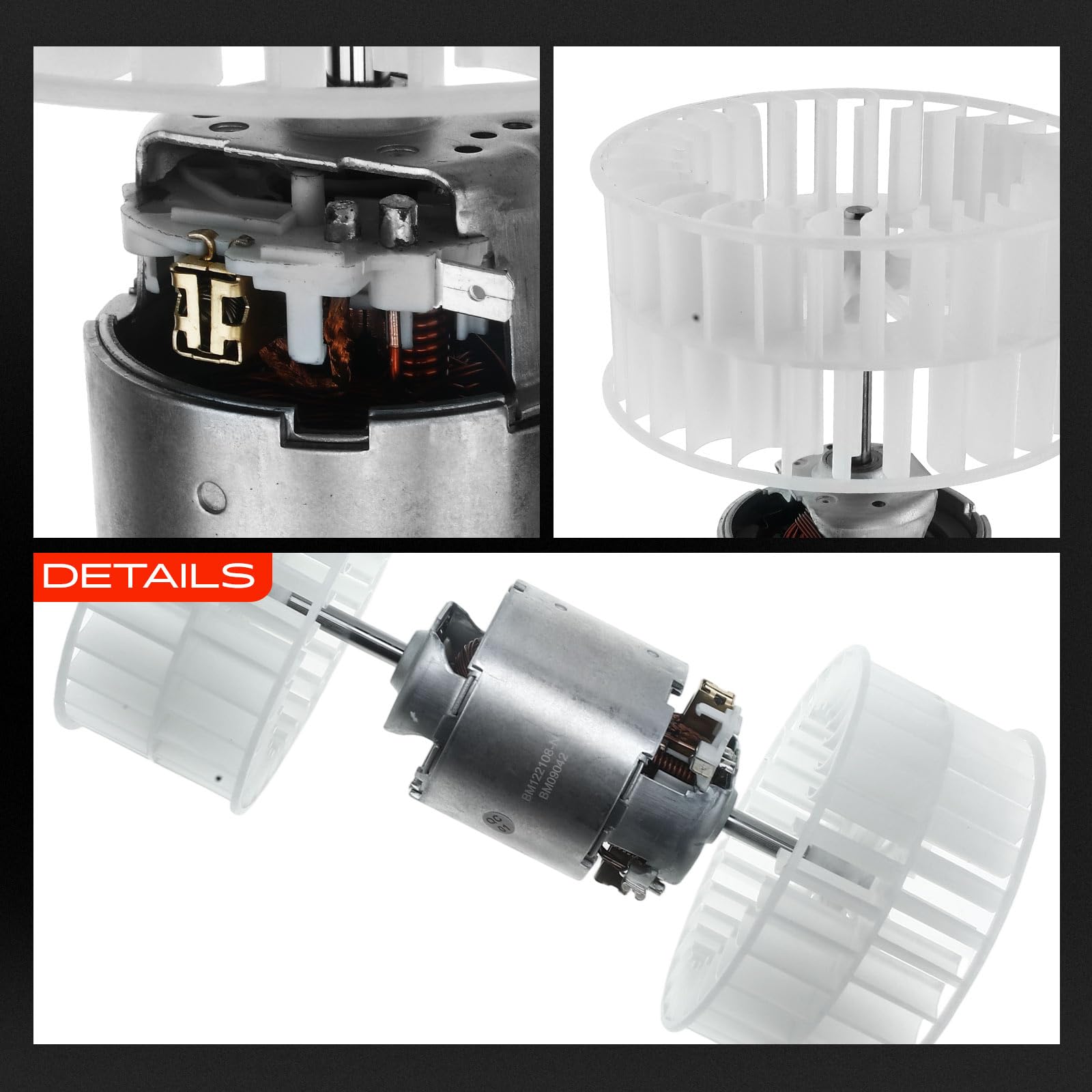 Frankberg Motore del ventilatore Ventilatore del riscaldamento Compatibile con SL R129 60 AM.G SL 73 AM.G 280 300 SL-24 300 SL 320 500 SL 500 600 1989-2001 Replace# 1298200642,1298209042