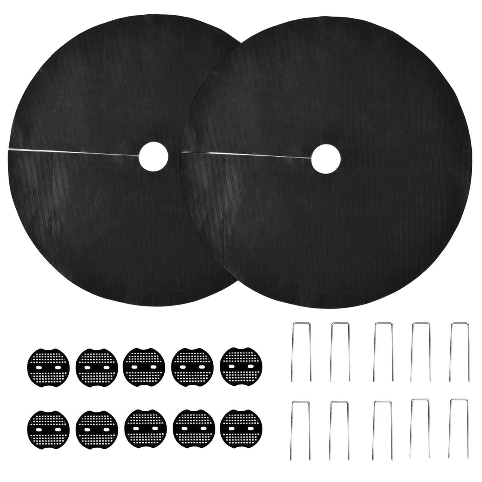 Ground Bird Seed Catcher Tray for Pole 2 Pieces 47.2 Inch Food Stays