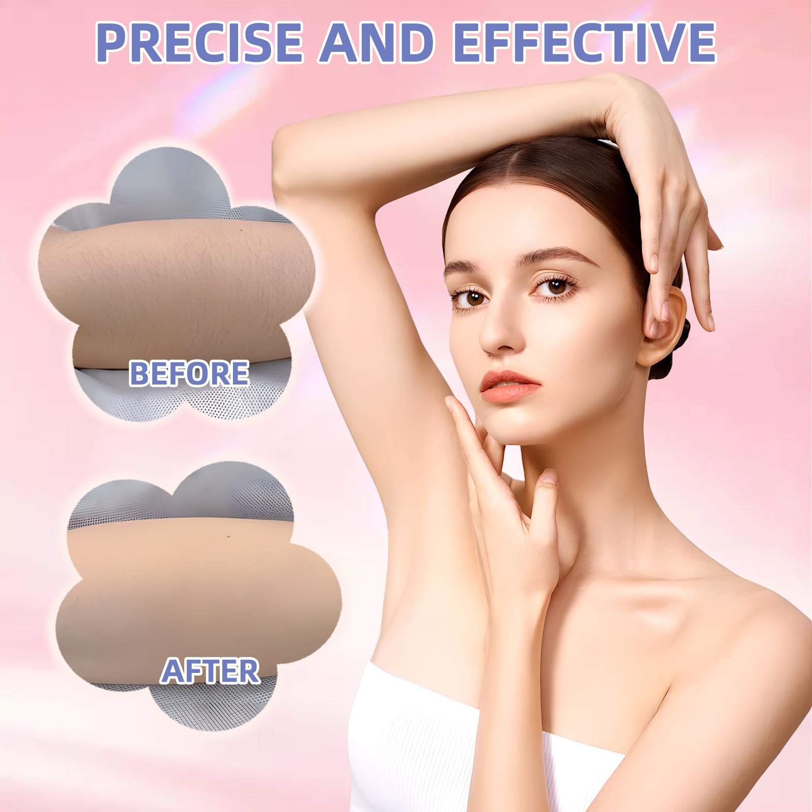 Depiladora Mujer Electrica,Depiladora Mujer Zona Intima,Depiladora Facial sin Cable,Depiladora Eléctrica con luz LED, para Bikini Zona Intima, Pierna, Brazo, Axila,Alimentado por Batería (No Incluido)