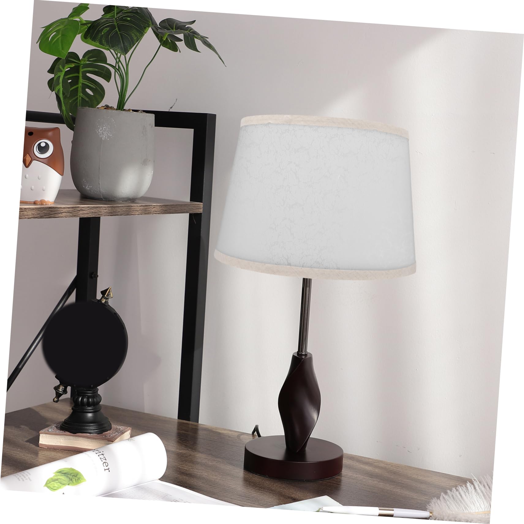 Materiale per Paralume in PVC Bianco a 2 Pezzi per DIY