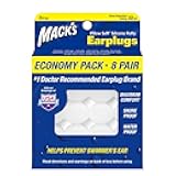 Mack's Pillow Soft Silicone Earplugs, 8 Pair - The Original Moldable Silicone Putty Ear Plugs for Sleeping, Snoring, Swimming, Travel, Concerts and Studying | Made in USA
