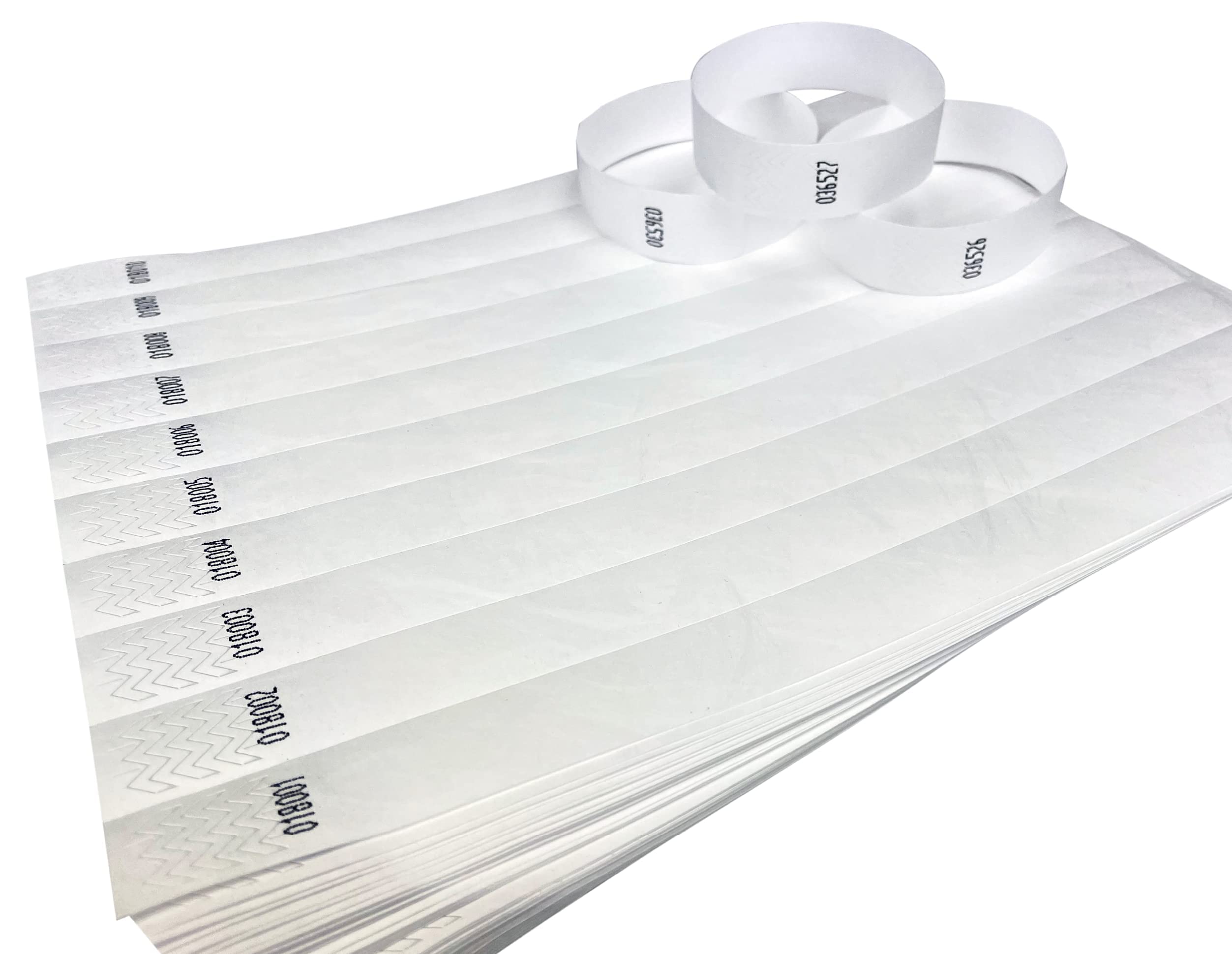 KSJ Paper Combines Wristbands Multi Color Wristband for Various Events and Occations (Pack of 100, White)-image-17
