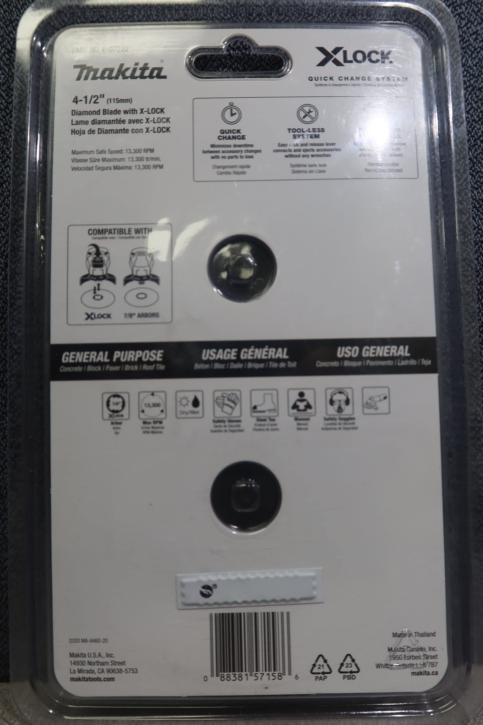 Makita X-Lock 4-1/2 inches Turbo Rim 