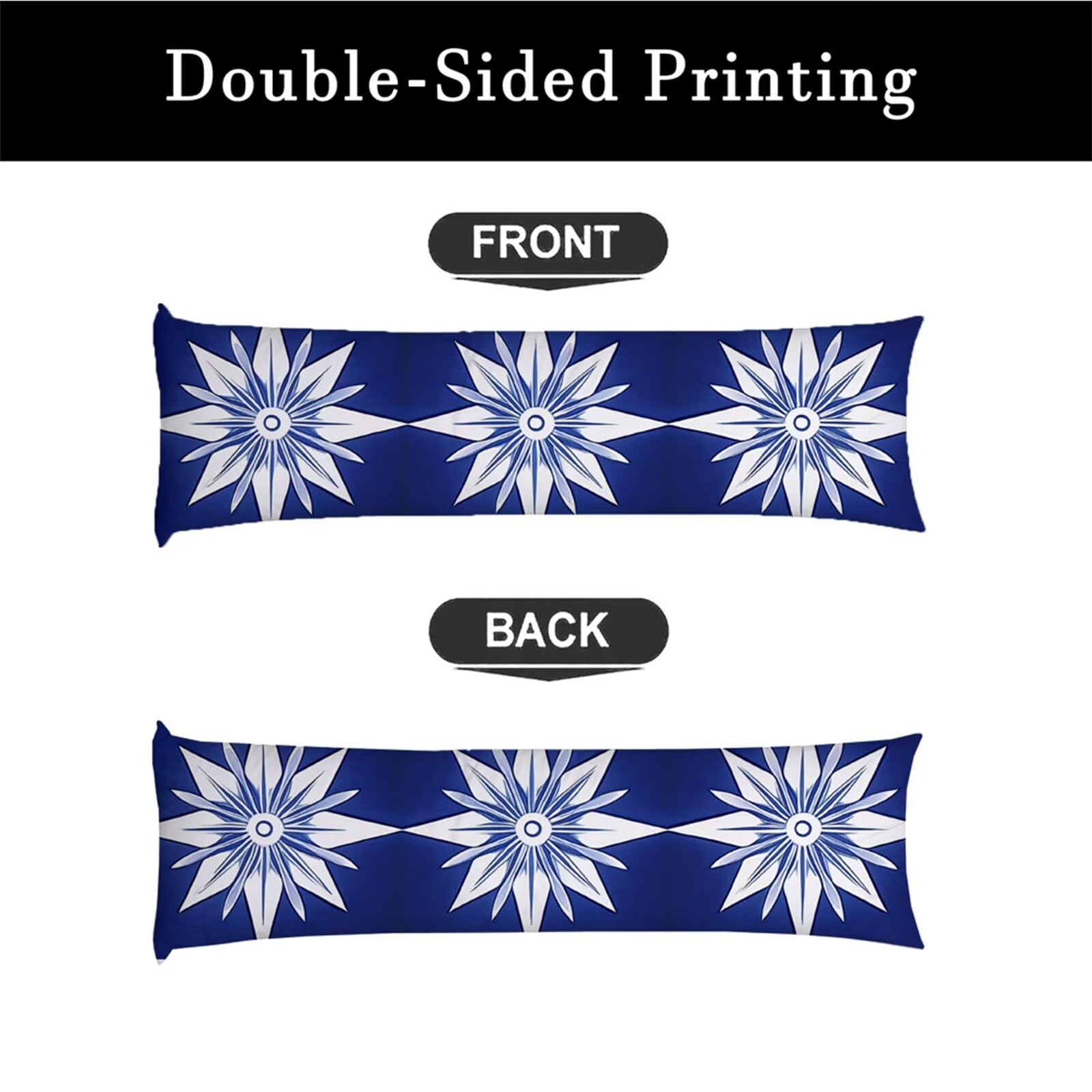 Federe Cuscini Divano Lungo 60 x 160 cm in Velluto Morbido, Blu Cuscini per Divano con Cerniera a Scomparsa, Decorativo Federa per Cuscino Grande per Soggiorno Camera da Letto, Astratto 1 Pezzo f0-294