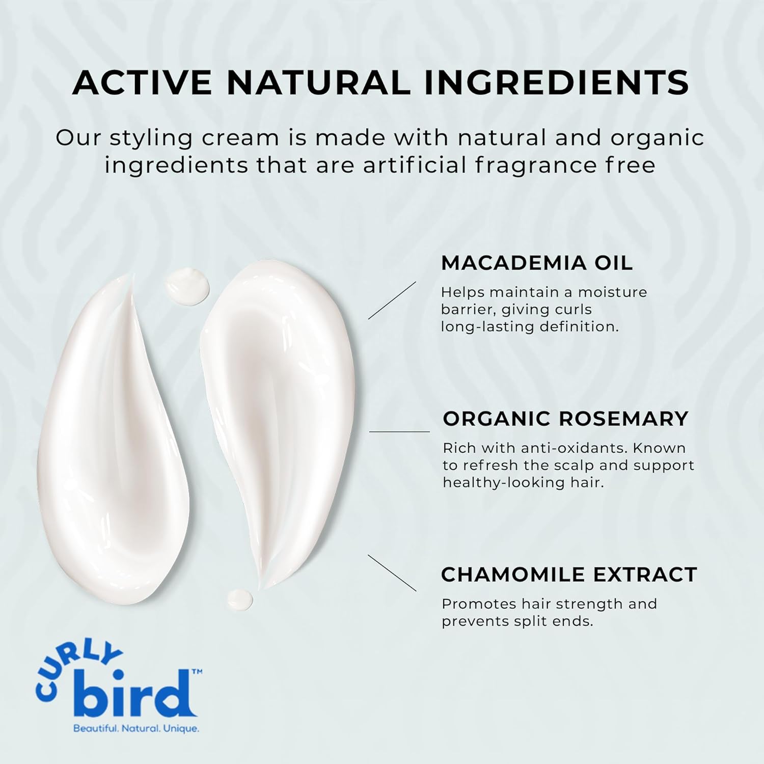 Curly Bird | Curl Defining Styling Cream | Fragrance Free | Family Friendly for Kids & Adults | Natural and Organic Ingredients | Medium Hold Without the Crunch - Image 2