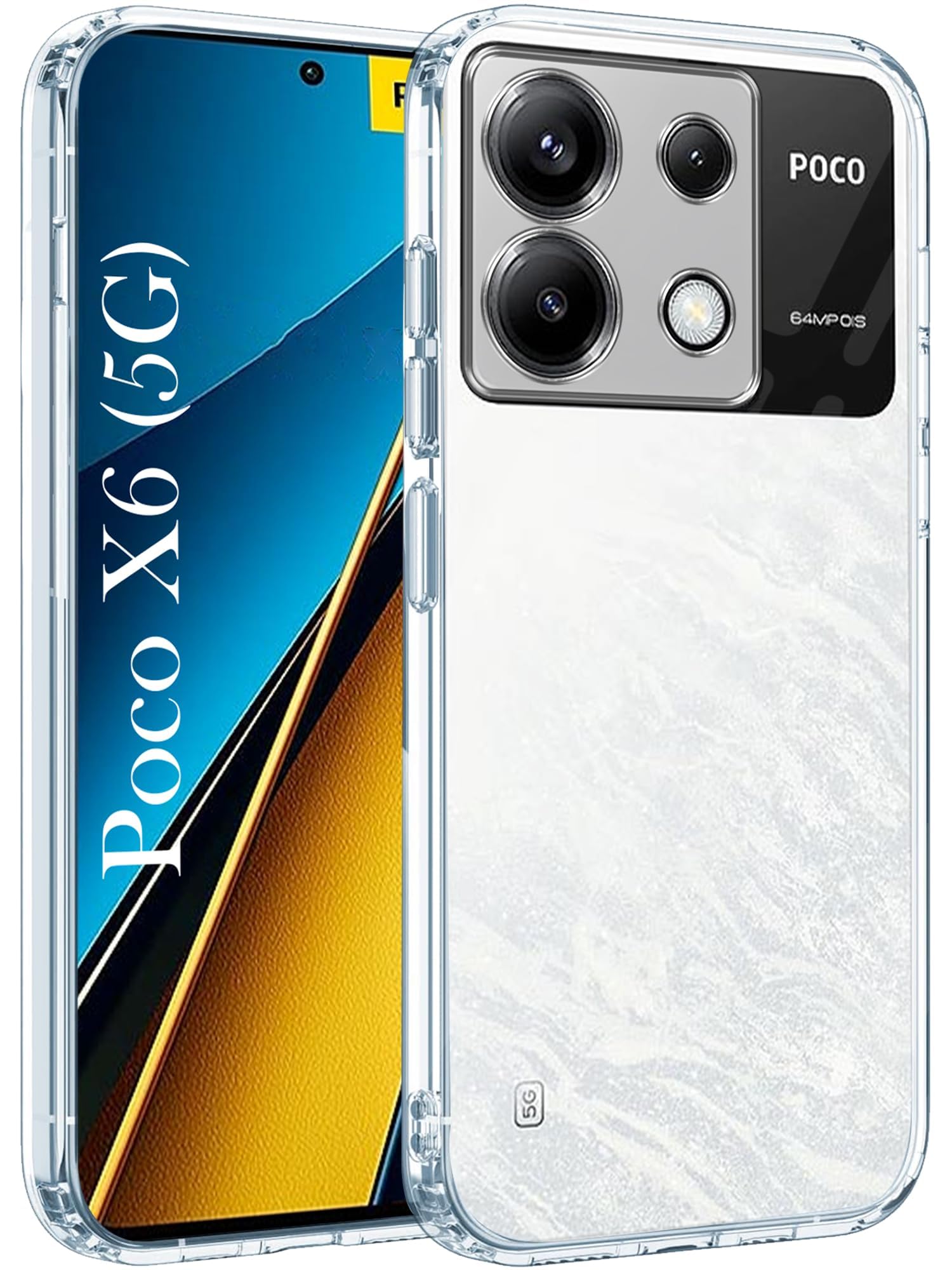 Jkobi Back Case Cover for Poco X6 5G (Silicone Clear Shockproof Case | Camera Protection | Soft and Flexible) (B0D9BKF67T) Amazon Price History, Amazon Price Tracker