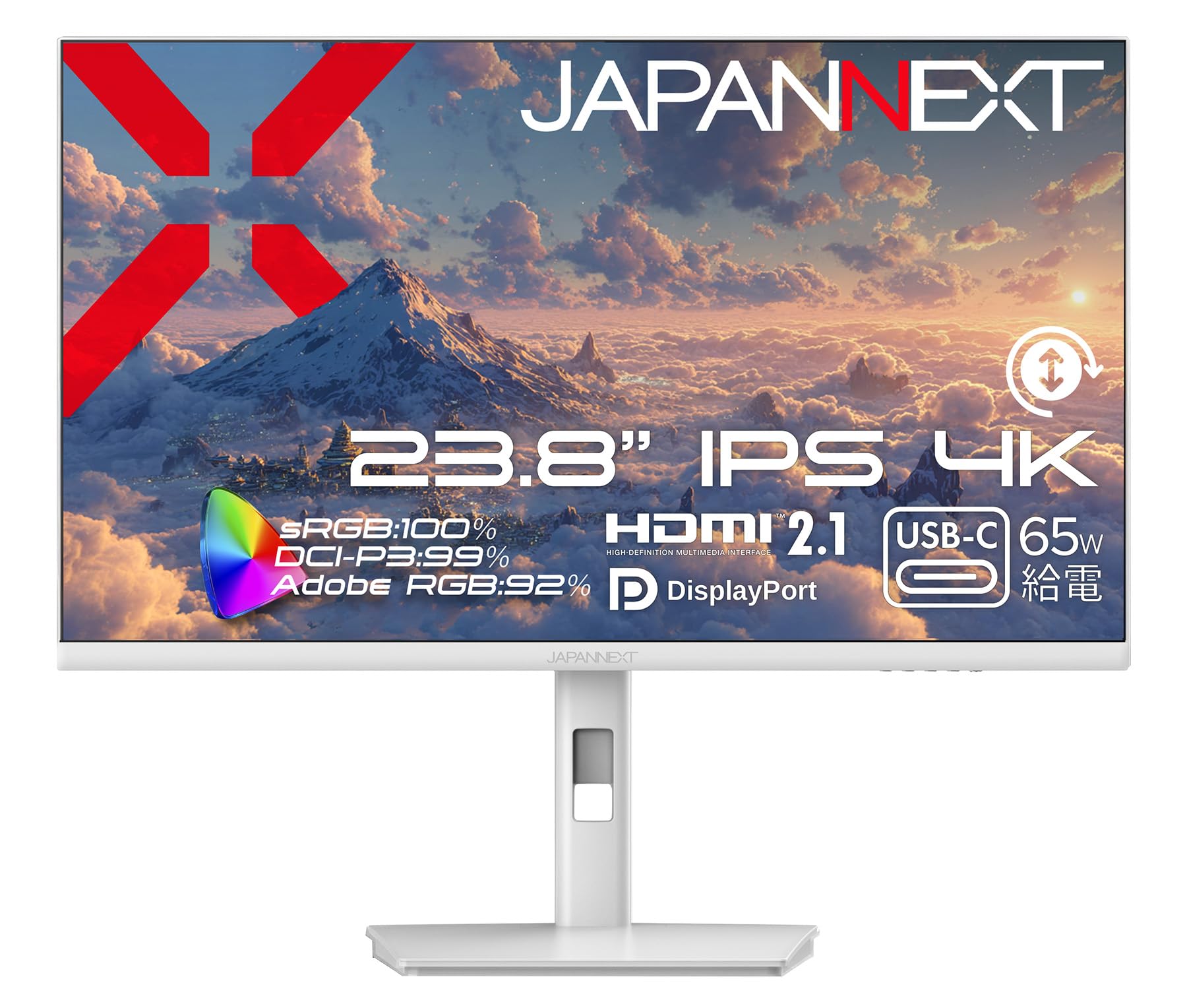 Amazon.co.jp: JAPANNEXT 23.8インチ IPSパネル搭載 4K(3840x2160