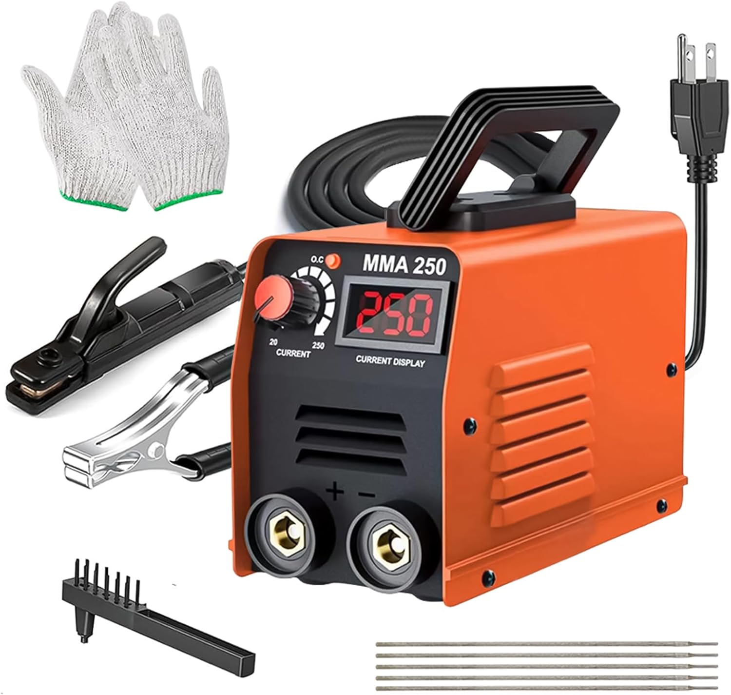 135A MIG Welder - 3-in-1 Flux Core Welder, Super MINI Portable Welding Machine, IGBT Inverter Welder Machine 110V with Hot Start Arc Force Anti-Stick (Red)